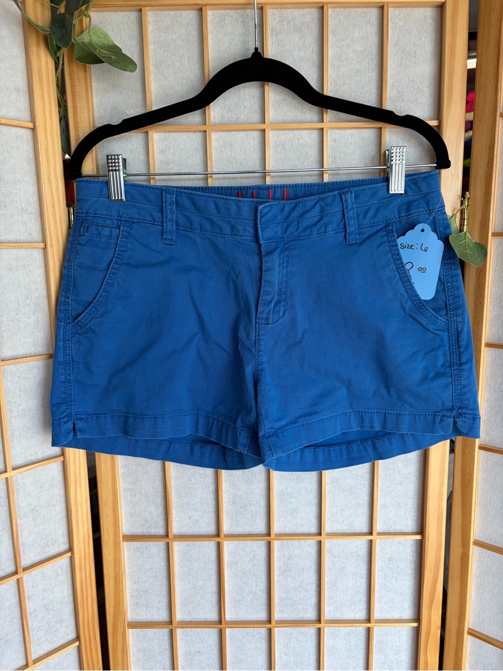 Elle Women's Royal Blue Cotton Shorts